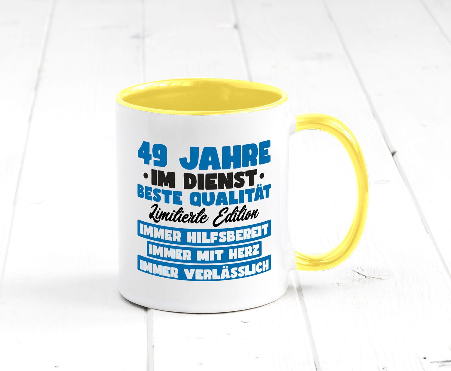 49 Jahre im Dienst | Jubiläum Arbeit v7 Humor Kollegen Büro Geschenkidee Tasse