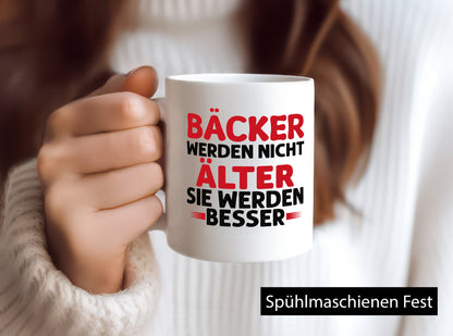 Bäcker werden nicht älter Sie besser lustig Humor Geschenkidee Geschenk Tasse