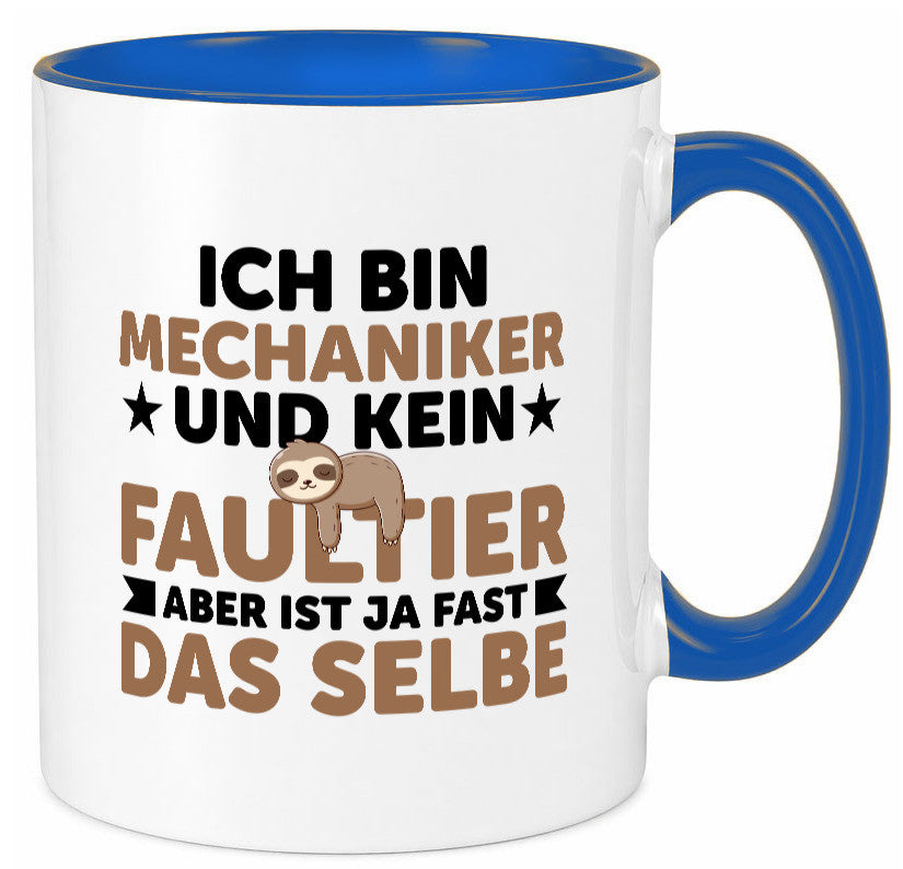 Ich bin kein Faultier: Mechaniker | KFZ Werkstatt Humor Tierliebhaber