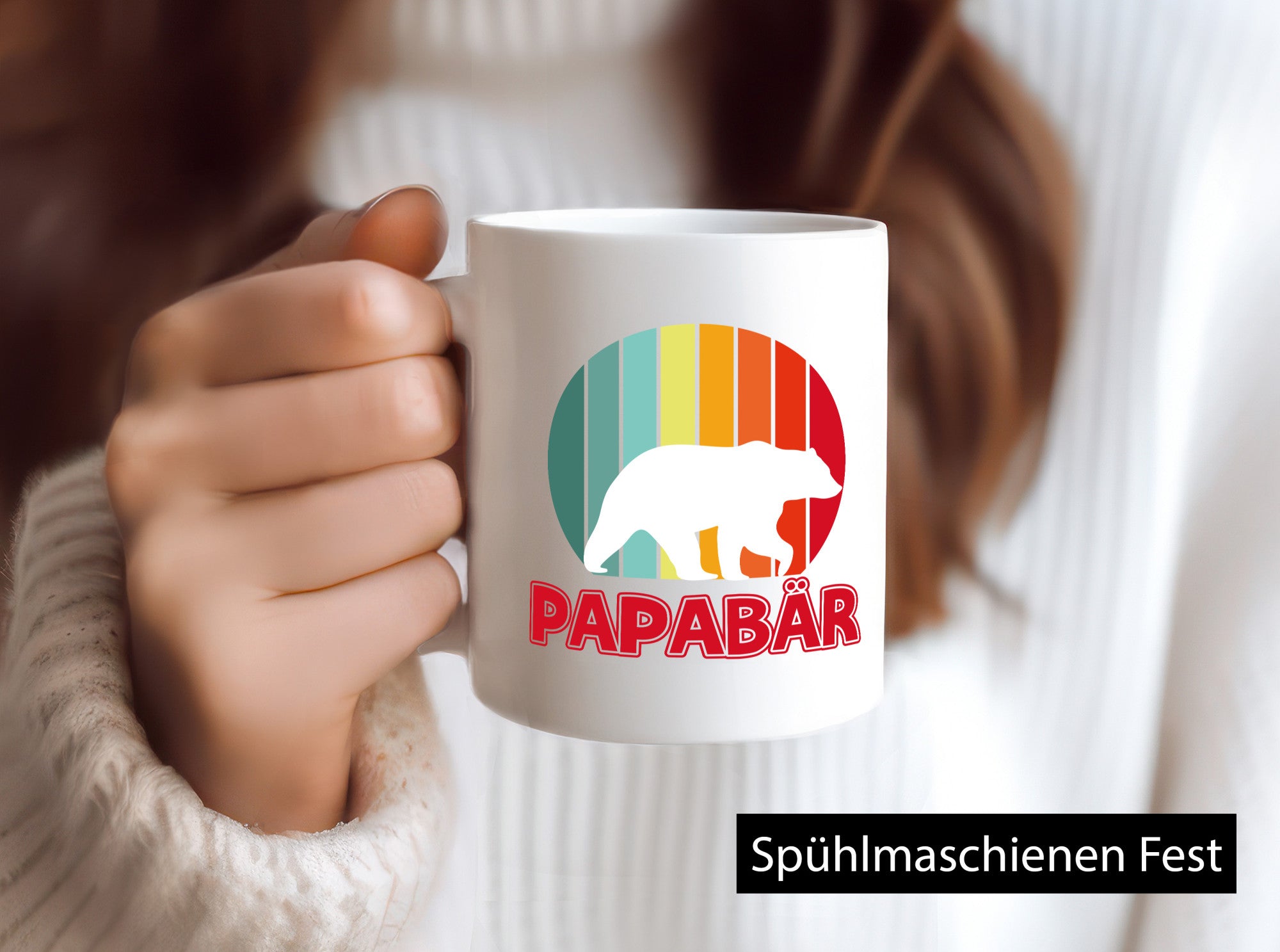 Papabär | Papa Tasse Vater Vatertag Bär lustiger Spruch Geschenk Familie