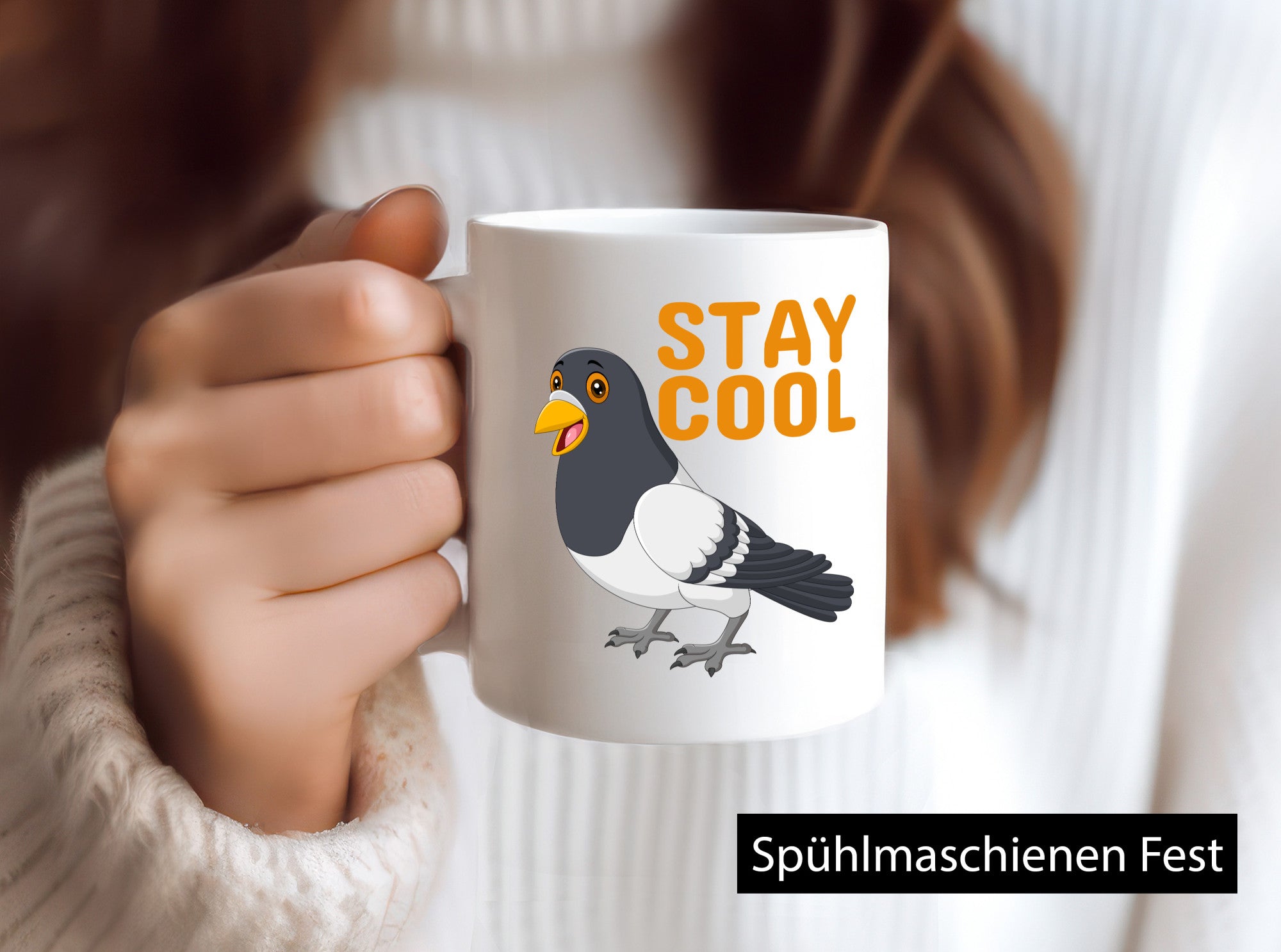 Stay Cool | coole Taube Motiv Tasse Jugendliche Humor Geschenkidee