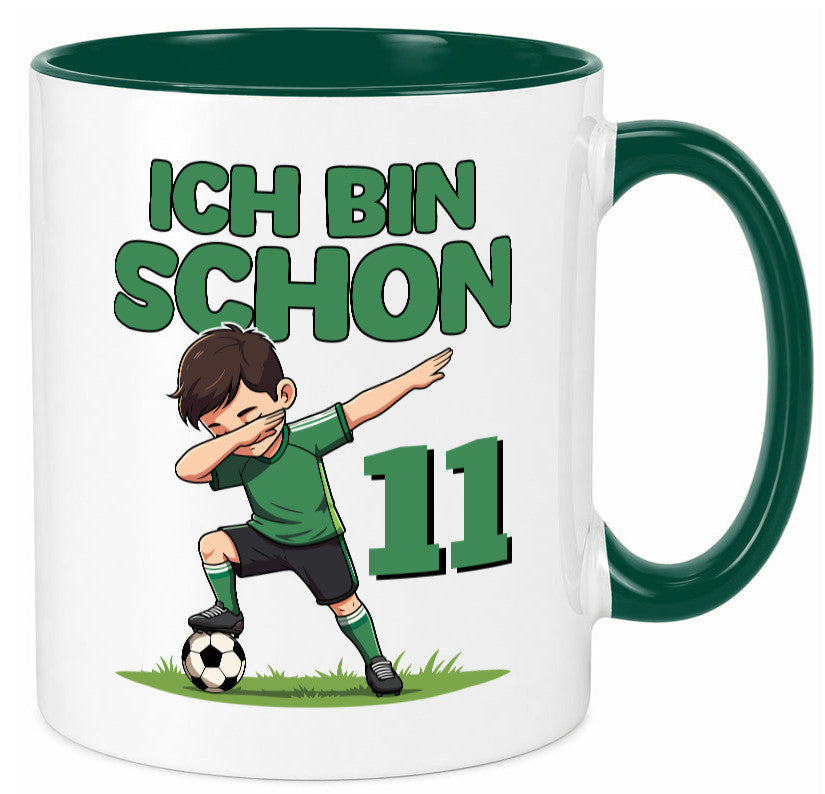 11. Geburtstag | 11 Jahre Fußballer Geschenkidee Humor Tasse