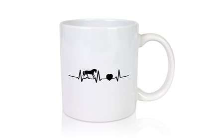 Pferd Herzschlag | Pferde Liebe Reiter Reiterin Geschenkidee Humor Tasse