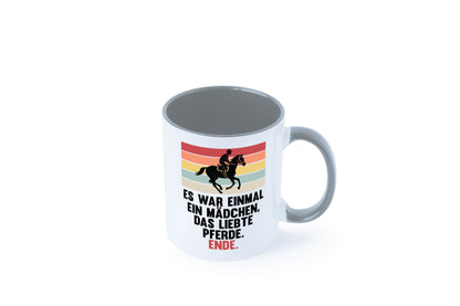 Es war einmal ein Mädchen das Liebte Pferde | lustig Humor Geschenkidee Tasse