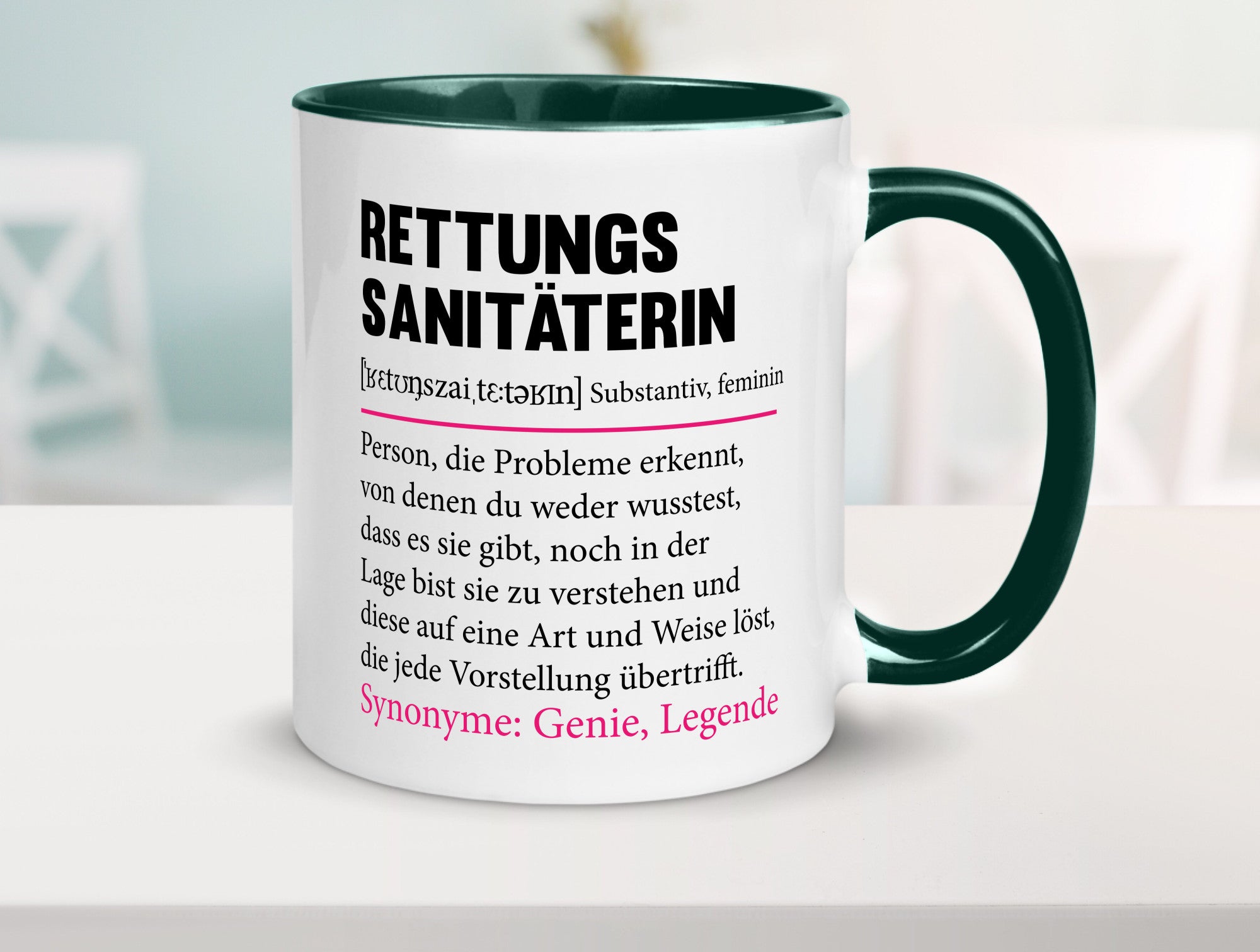 Rettungssanitäterin | Beruf Sanitäter Spruch v2 Humor Arbeit Kollegen Büro