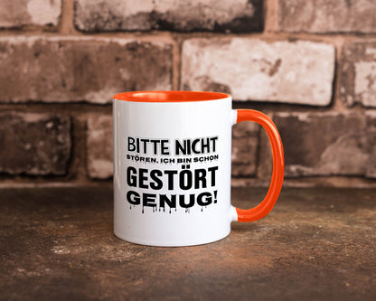 Ich bin schon gestört lustiger Spruch Geschenk Humor Geschenkidee Tasse