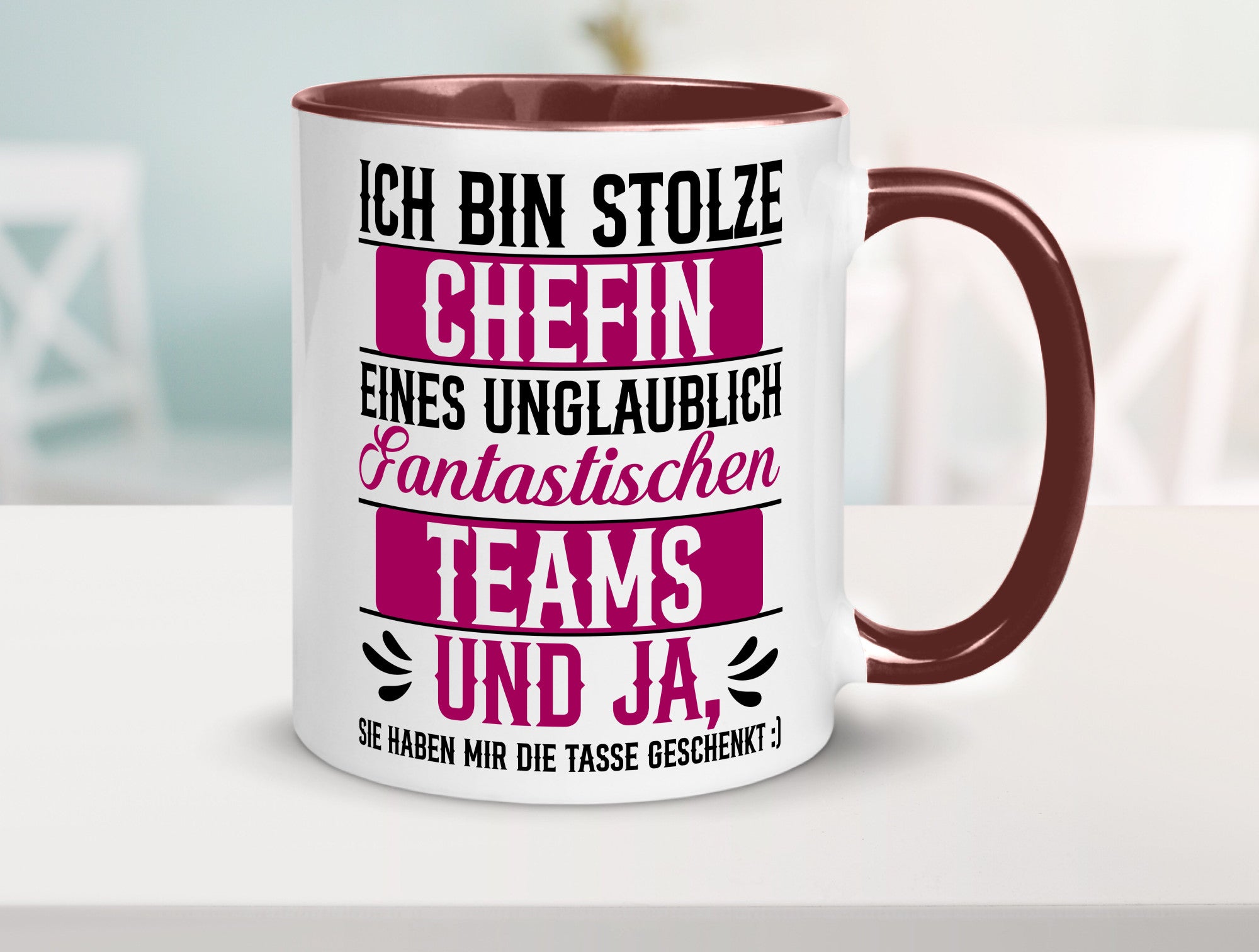 Stolze Chefin | Tolles Team Mitarbeiter lustig Arbeit Kollegen Büro Geschenk