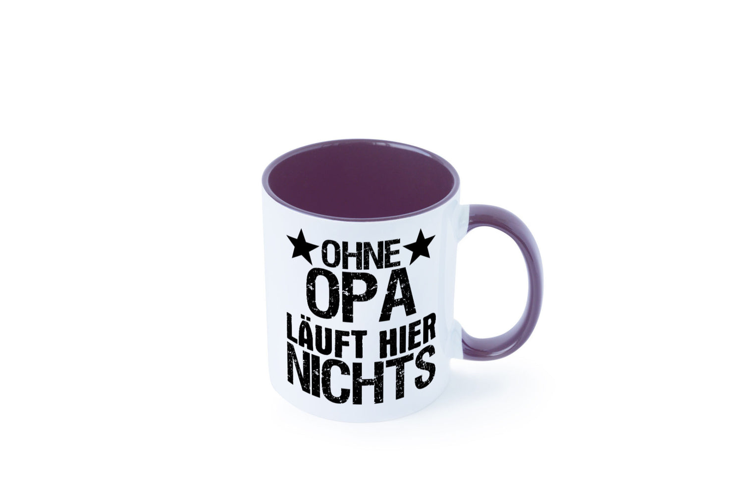 Ohne Opa läuft hier nichts | Sterne Geschenkidee Familie Humor Tasse