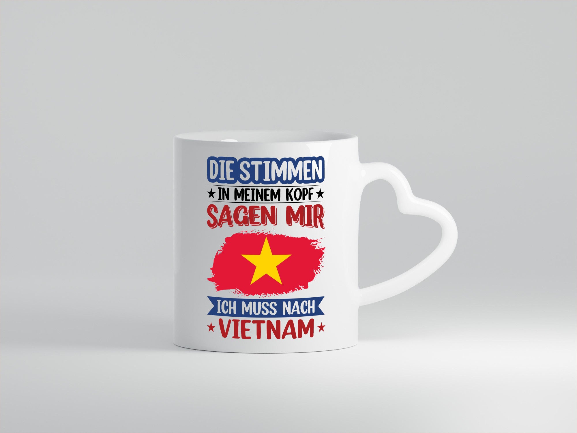 Vietnam | Urlaub Stimmen in meinem Kopf Traumland v2 Geschenkidee Humor Tasse