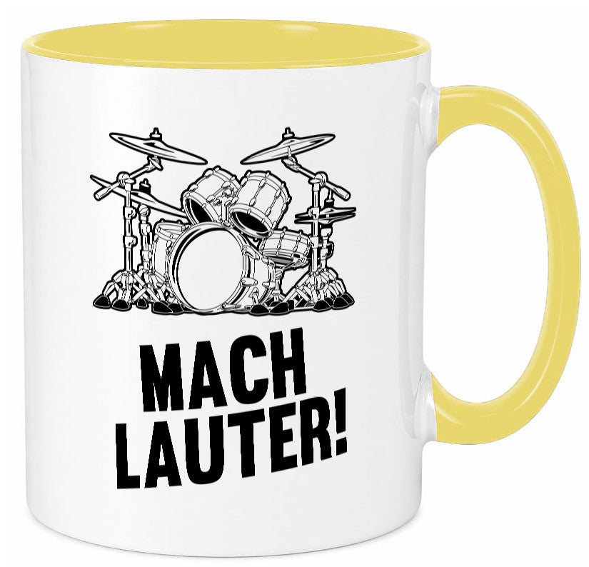 Mach lauter | Schlagzeug Band Musiker Geschenkidee Humor Tasse