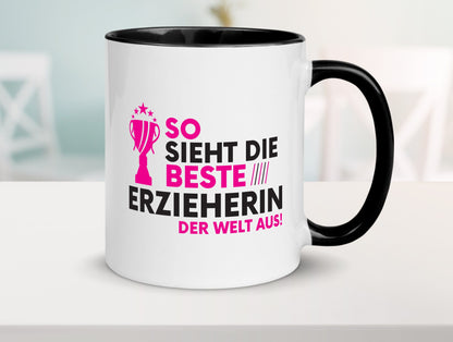 Die Weltbeste Erzieherin | Pädagogin Schule Geschenkidee Humor Tasse