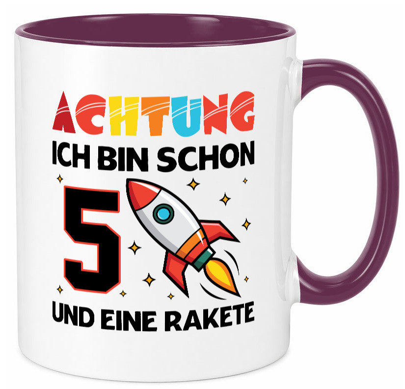 5. Geburtstag | Rakete Weltraum 5 Jahre Galaxy lustig Geschenkidee Geschenk