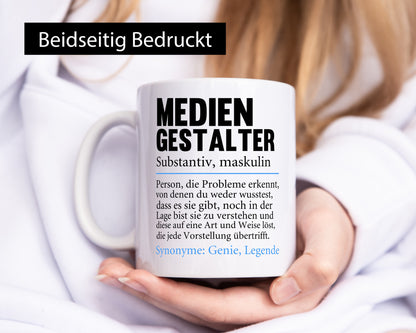 Mediengestalter | Beruf Medien Humor v2 Arbeit Kollegen Büro Geschenkidee Tasse
