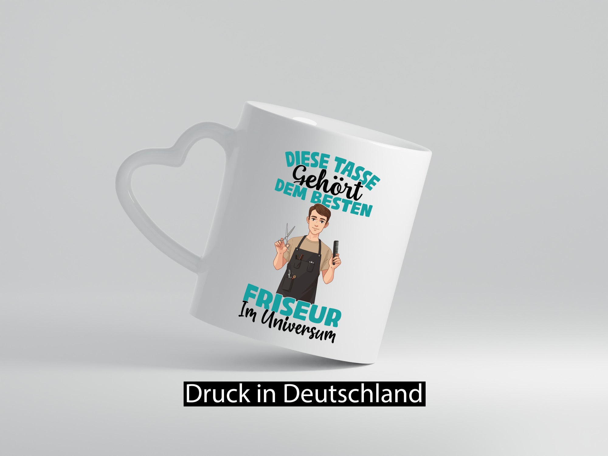 Im Universum: Friseur | Frisör lustiger Spruch Geschenk Humor Geschenkidee Tasse