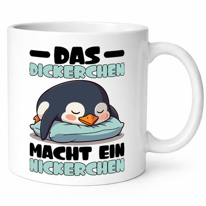 Der Dicke macht ein Nickerchen | Pinguin schläft v2 lustig Humor