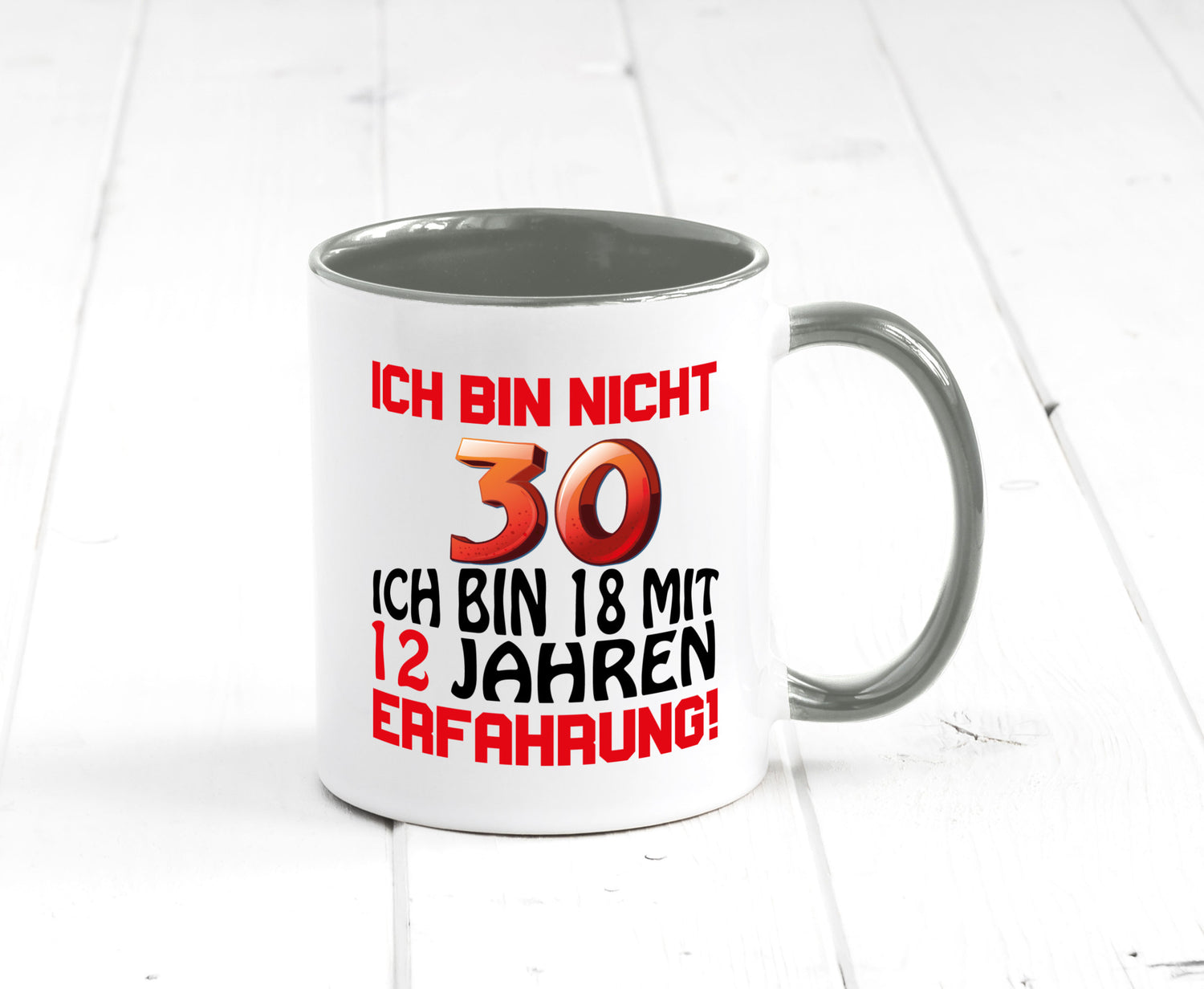 Ich bin nicht 30. lustiger Spruch Geschenk Humor Geschenkidee Tasse