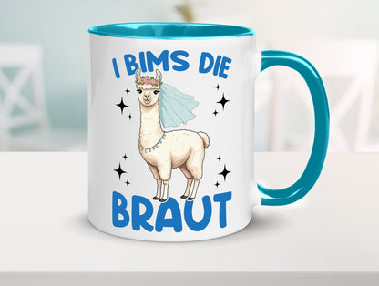 I Bims die Braut | Lama JGA Hochzeit lustig Humor Geschenkidee Geschenk Tasse
