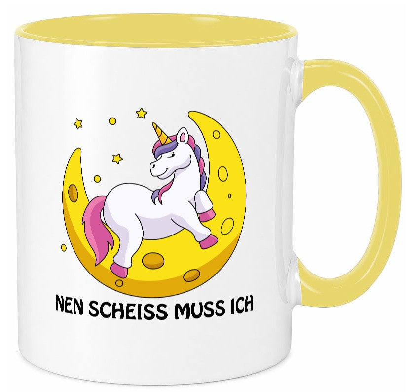 Nen Scheiss muss ich Geschenkidee Humor Tasse
