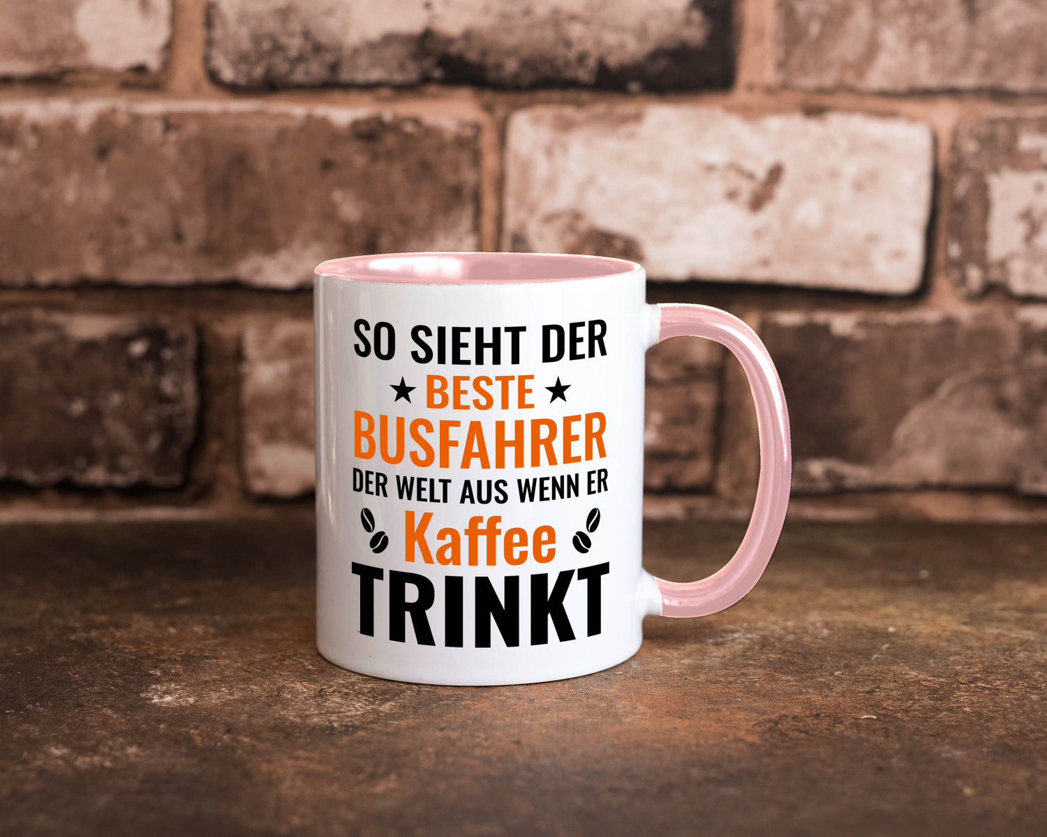 Kaffee trinkt: Busfahrer | Berufsfahrer Fahrer Geschenk Arbeit Kollegen Büro