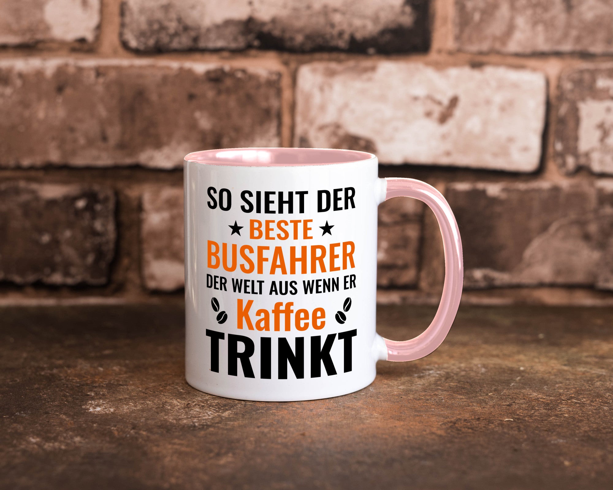 Kaffee trinkt: Busfahrer | Berufsfahrer Fahrer Geschenk Arbeit Kollegen Büro