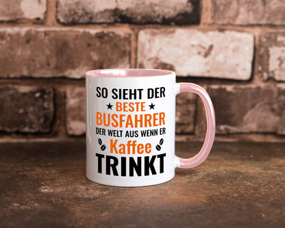 Kaffee trinkt: Busfahrer | Berufsfahrer Fahrer Geschenk Arbeit Kollegen Büro