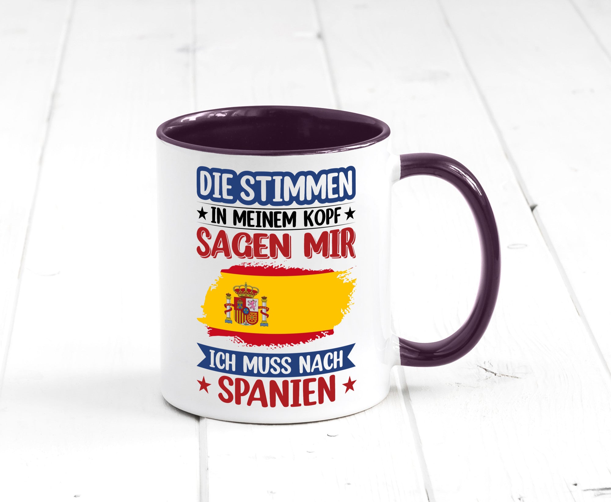 Spanien | Urlaub Stimmen in meinem Kopf Traumland v2 lustiger Spruch Geschenk