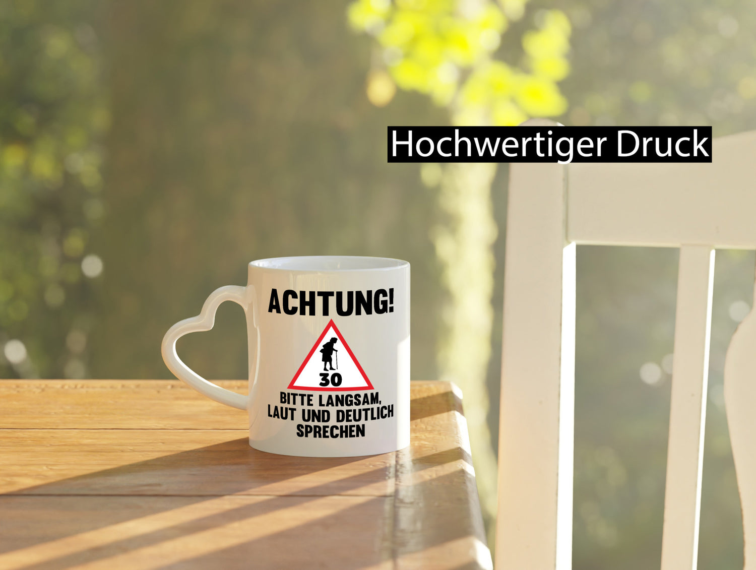 Langsam lauf und deutlisch sprechen | 30 Jahre Humor Geschenkidee Tasse