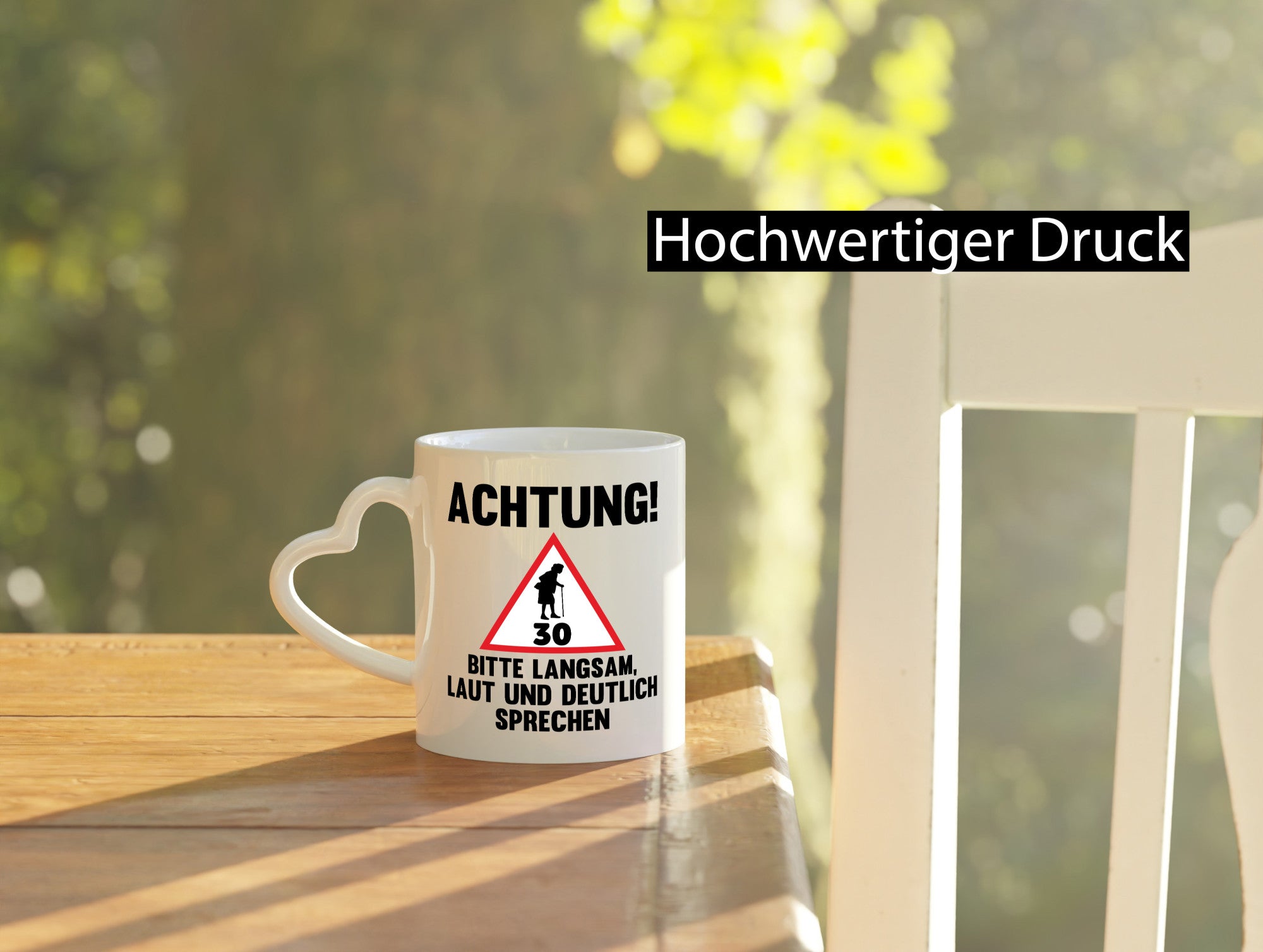 Langsam lauf und deutlisch sprechen | 30 Jahre Humor Geschenkidee Tasse