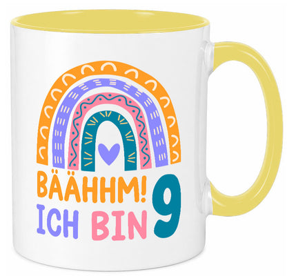 9. Geburtstag | 9 Jahre Regenbogen Bääm Mädchen Geschenk Geschenkidee lustiger