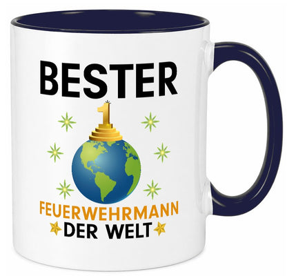 Welt Bester Feuerwehrmann | Feuerwehr Geschenk Humor Geschenkidee lustiger Tasse