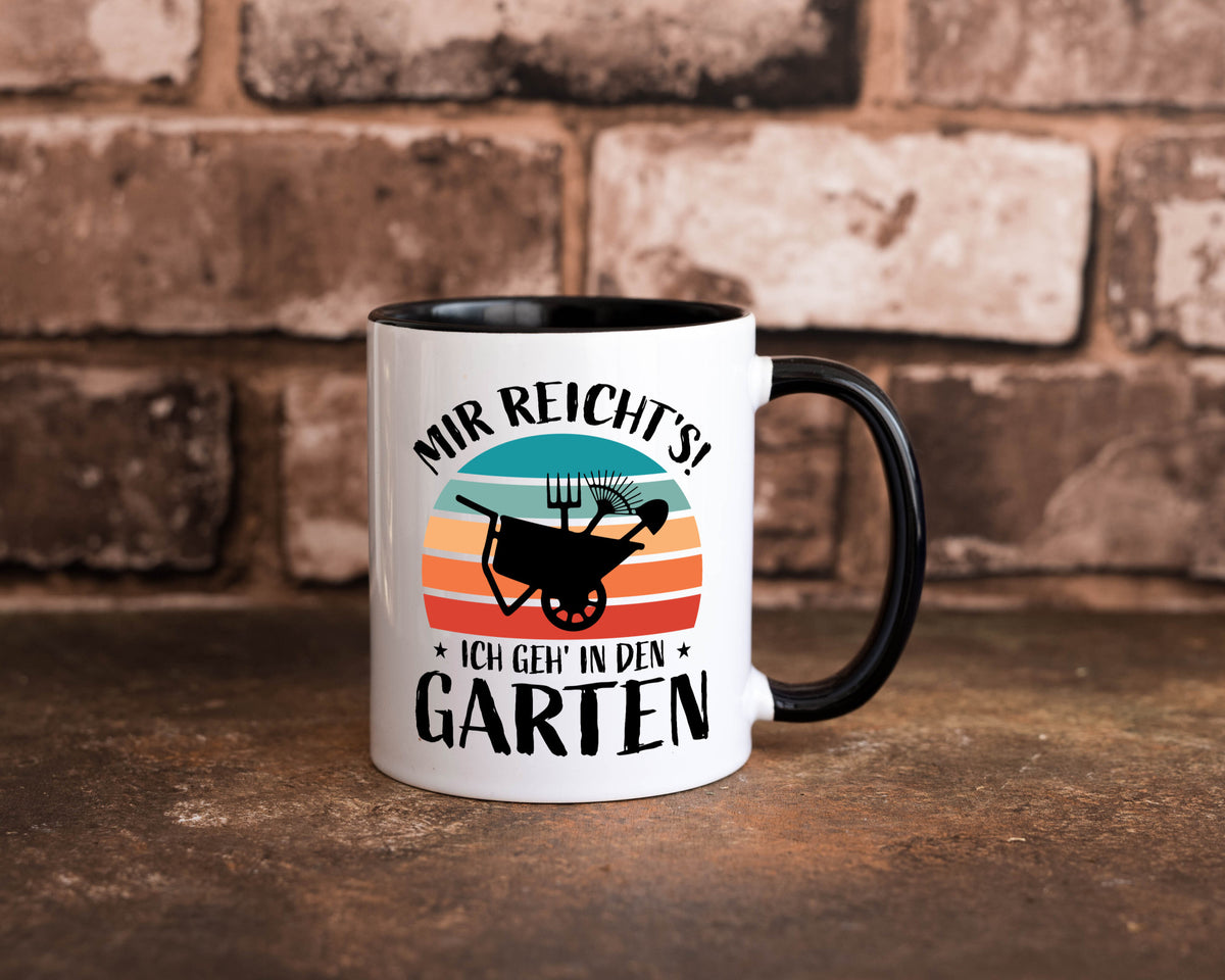 Mir reichts ich geh in den Garten | Gartenarbeit lustiger Spruch Geschenk Tasse