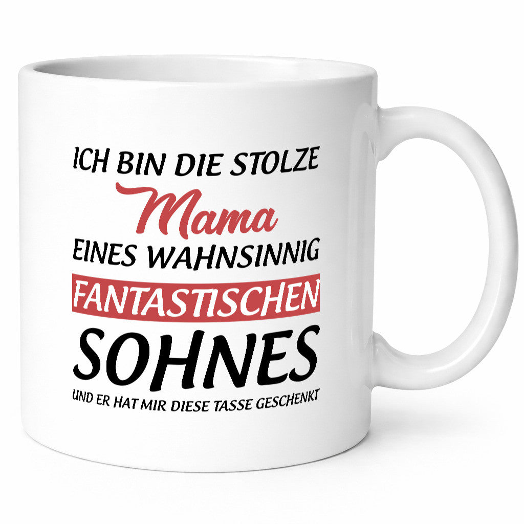 Stolze Mama | Sohn hat mir diese Tasse geschenkt Geschenkidee Familie Humor