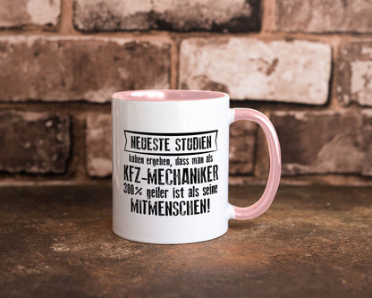 Neuste Studien: KFZ-Mechaniker | Werkstatt Mechaniker Geschenkidee Humor Tasse