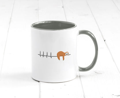 Herzschlag Faultier | Faulheit Morgenmuffel faul Humor Tierliebhaber