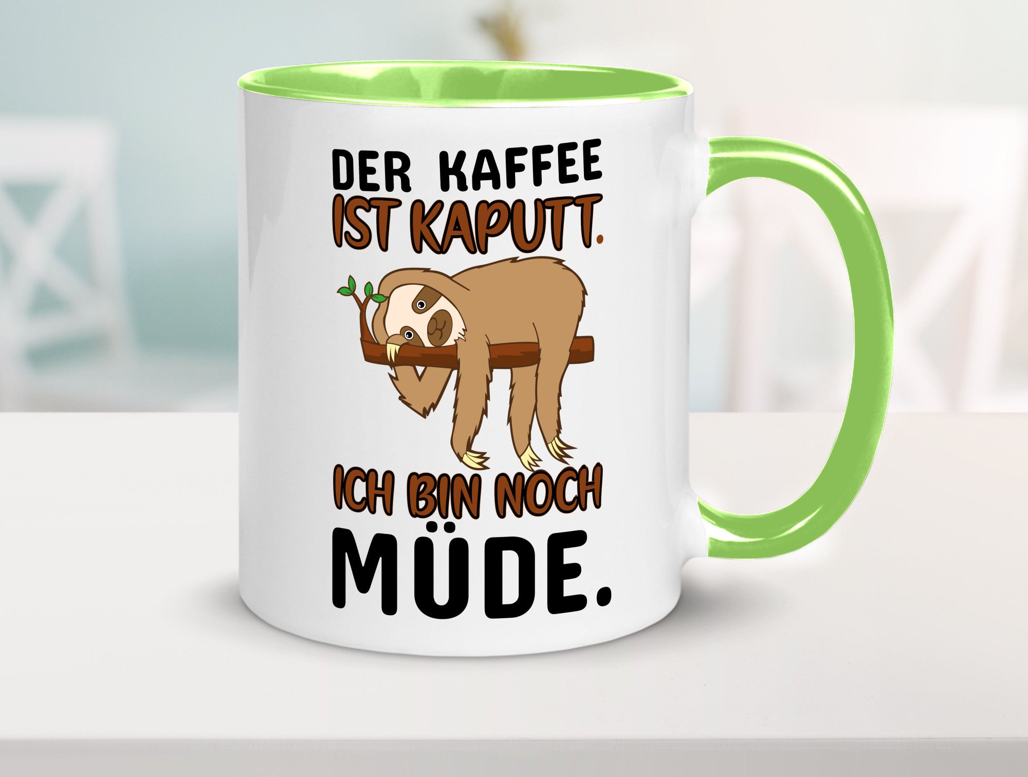 Der Kaffee ist kaputt v2 Geschenk Humor Geschenkidee lustiger Spruch Tasse
