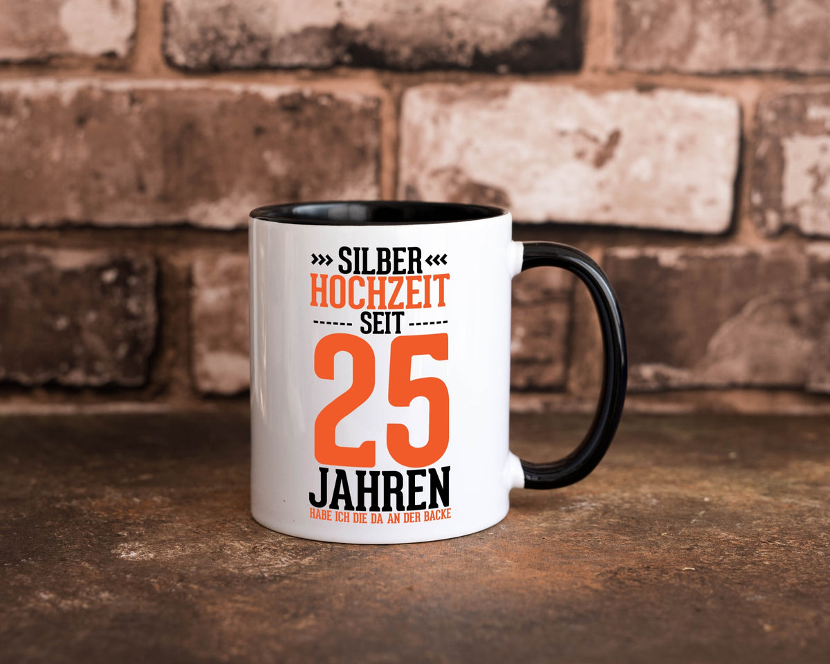 Silber Hochzeit | 25 Jahre Verheiratet Ehepaar lustig Humor Geschenkidee Tasse