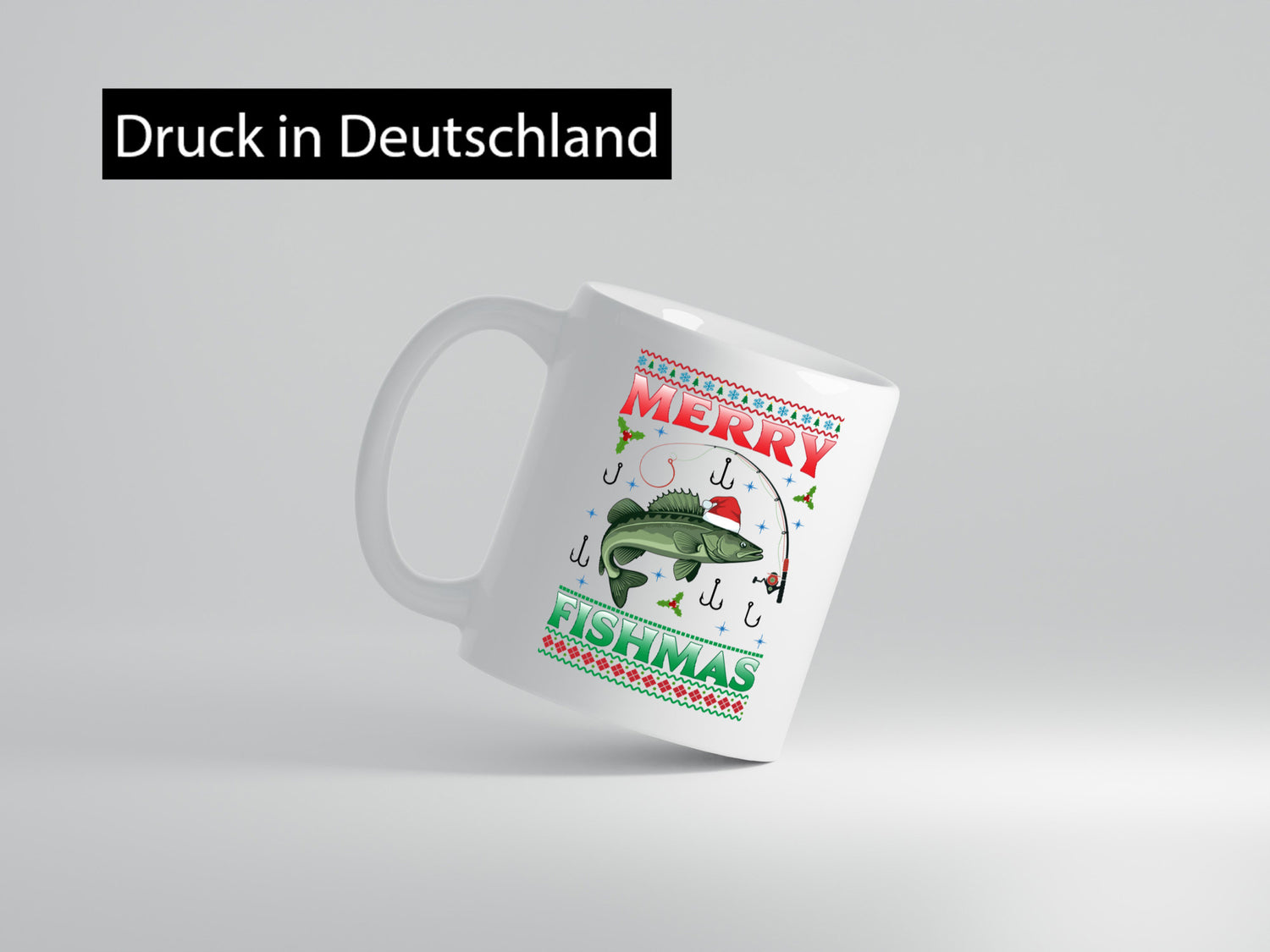 Merry Fishmas | Ugly Christmas Angler Angeln lustiger Spruch Geschenk Humor