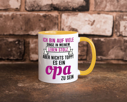 Opa Tasse | Stolzer Großvater Vatertag Enkelkinder Geschenk Familie