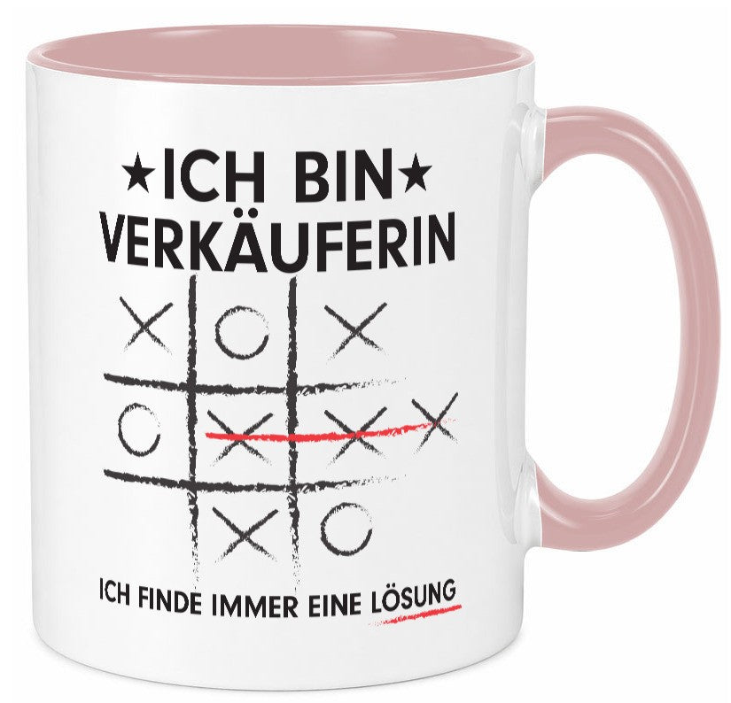 Löse Probleme: Verkäuferin| Kollegin | Verkaufsjob v3 Geschenkidee Arbeit Tasse