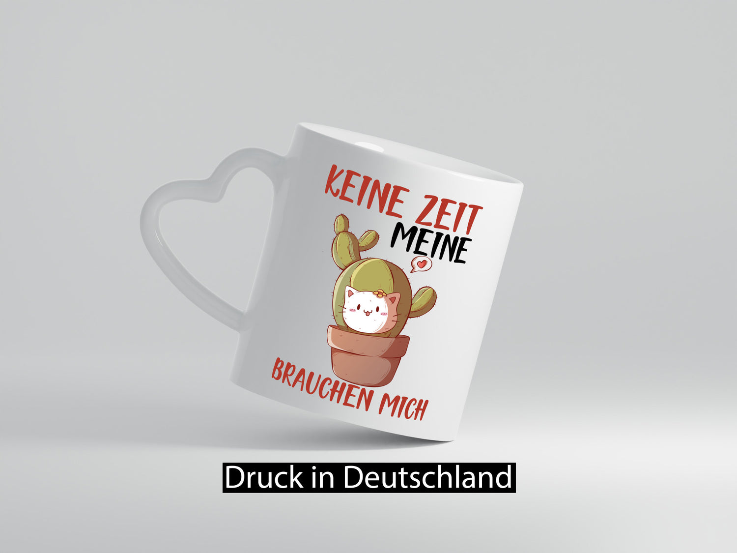 Keine Zeit meine Katzen brauchen mich | Kaktus Geschenk Tierliebhaber Humor