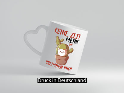 Keine Zeit meine Katzen brauchen mich | Kaktus Geschenk Tierliebhaber Humor