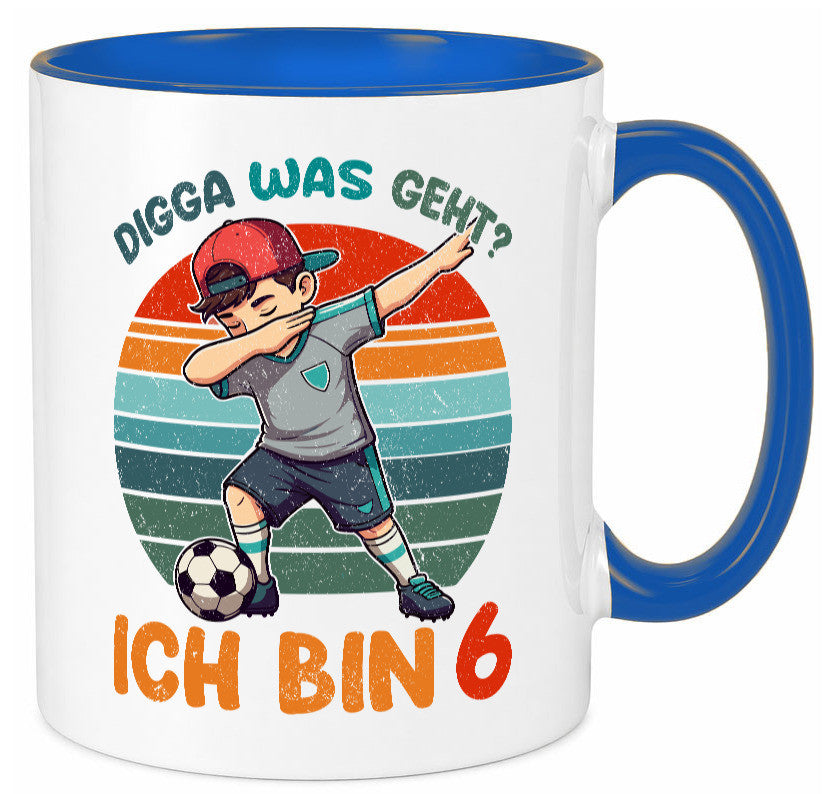 6. Geburtstag | 6 Jahre digga ich bin Dabbing lustig Geschenkidee Geschenk Tasse