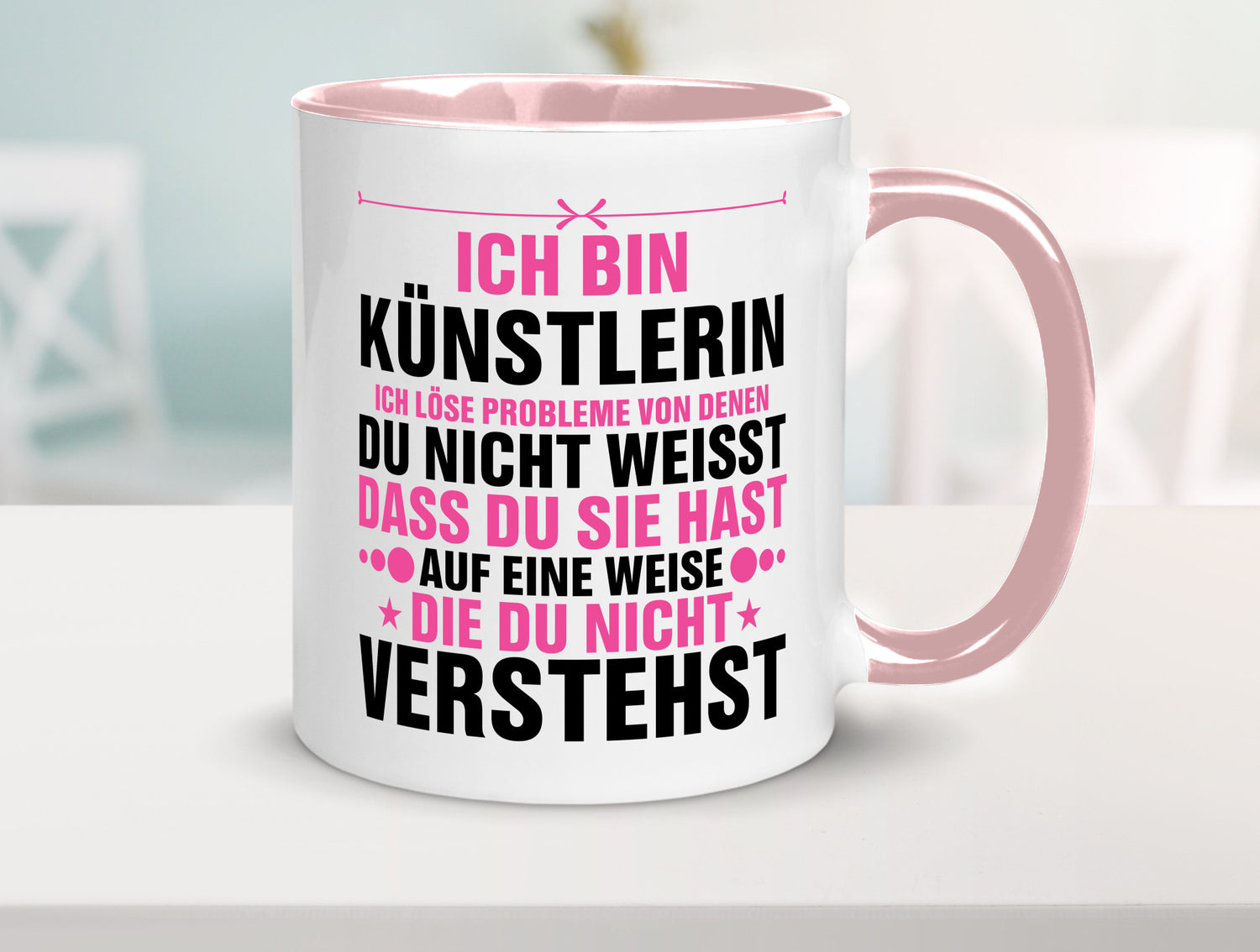 Löse Probleme: Künstlerin | Kunst v2 Geschenkidee Humor Tasse