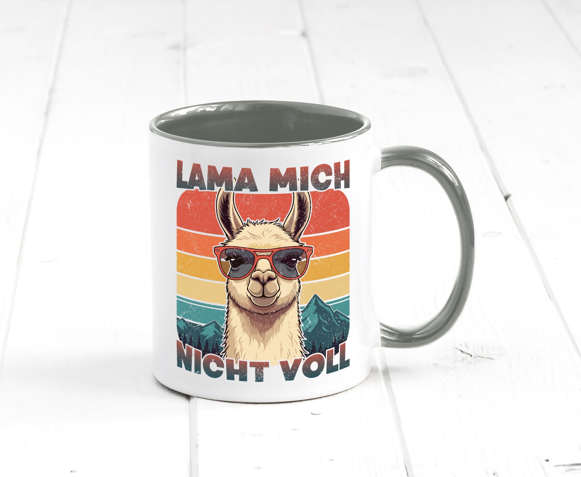 Lama mich nicht voll | Alpaka Kamel Retro lustig Humor Geschenkidee Geschenk