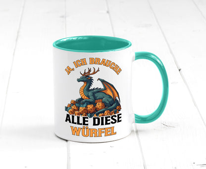 Ja ich brauche alle diese Würfel | Drache Rollenspiel v2 Geschenk Humor