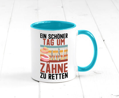 Ein schöner Tag um zähne zu retten | Zahnarzt Geschenk Humor Geschenkidee