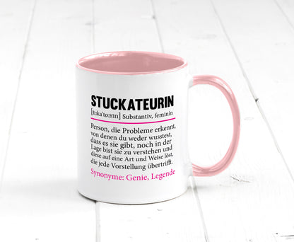 Stuckateurin | Innenausbau Beruf Humor Spruch Arbeit Kollegen Büro Geschenkidee