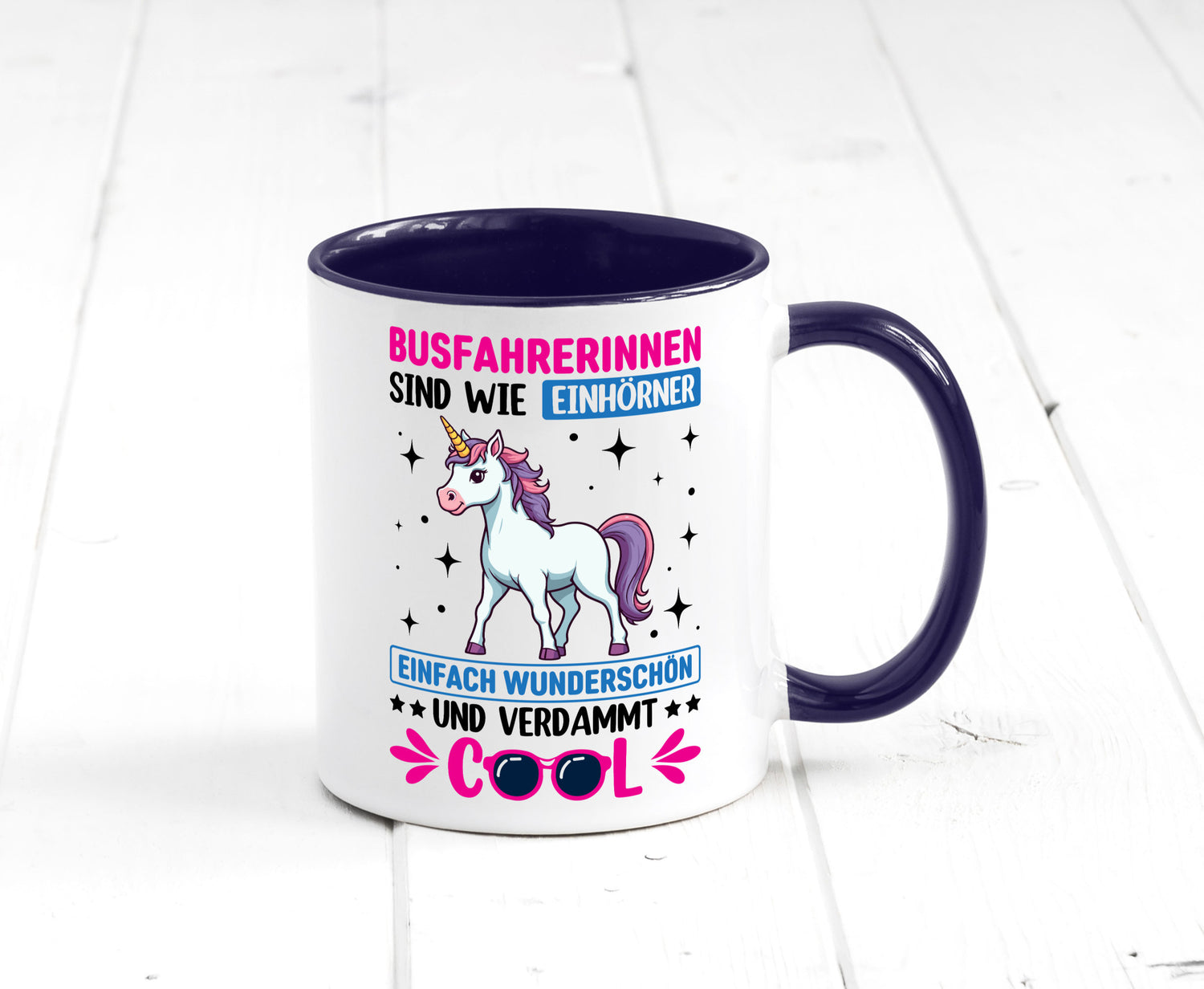 Bussfahrerinen sind wie einhorner | Einhorn Bussfahrerin Geschenkidee Humor