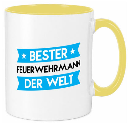 Bester Feuerwehrmann | Feuerwehr lustig Humor Geschenkidee Geschenk Tasse