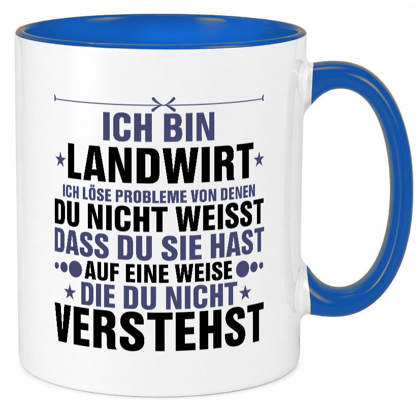 Löse Probleme: Landwirt | Bauer Landwirtschaft v2 Geschenk Humor Geschenkidee
